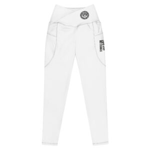 Crossover leggings with pockets